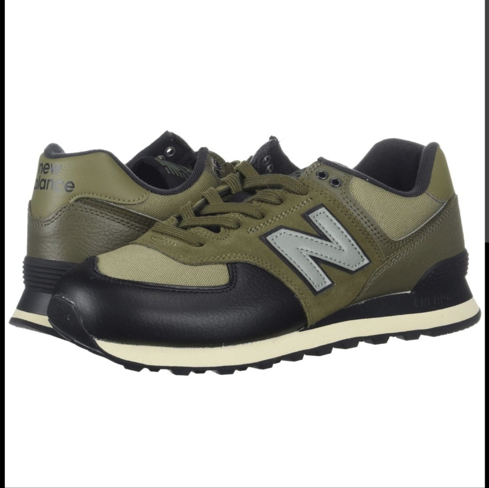 New Balance 574 Retro Big N Green Encap Suede Leather Unisex Sneakers  Shoes 5.5